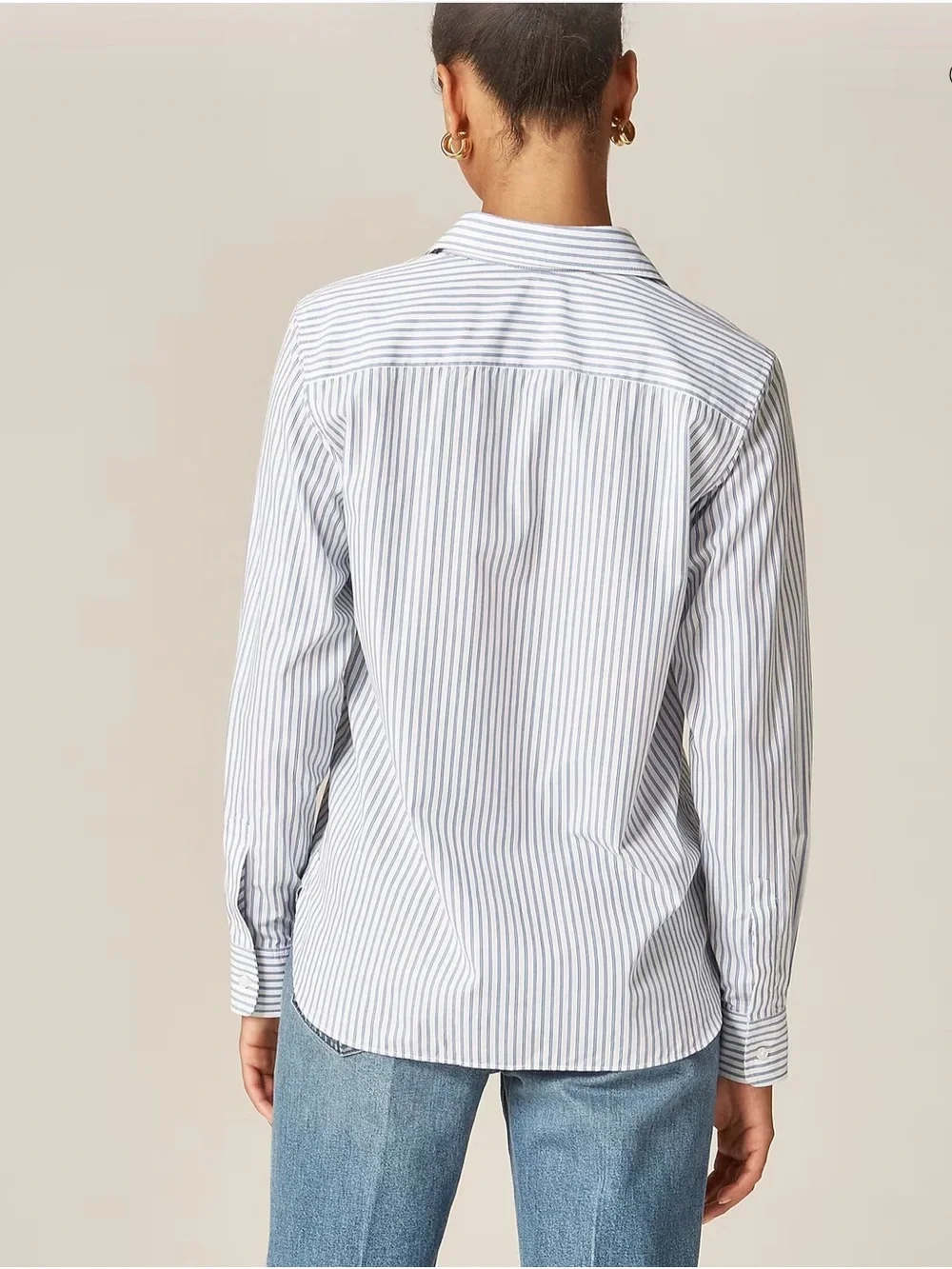 J. Crew Jules classic-fit shirt in striped cotton poplin